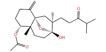 (4S,14S)-8,14-Epoxy-4-acetoxy-8-hydroxy-8,9-seco-1(15)-dolasten-9-one